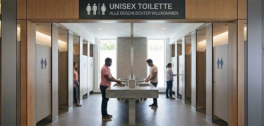 Unisex-Toiletten im Meinungscheck