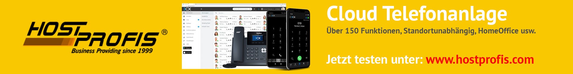 Hostprofis Coud Telefonanlagen