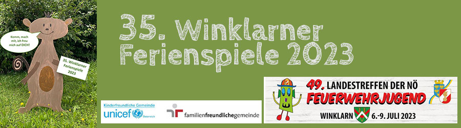 SONDERTHEMA - Winklarner Ferienspiele 2023